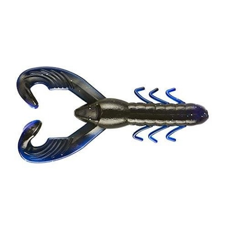 Yum Christie Craw Soft Plastic Crawfish, Soft Plastic Crawfish, 3 12, Black Blue Shadow, Floating, 8Ba YCW3143